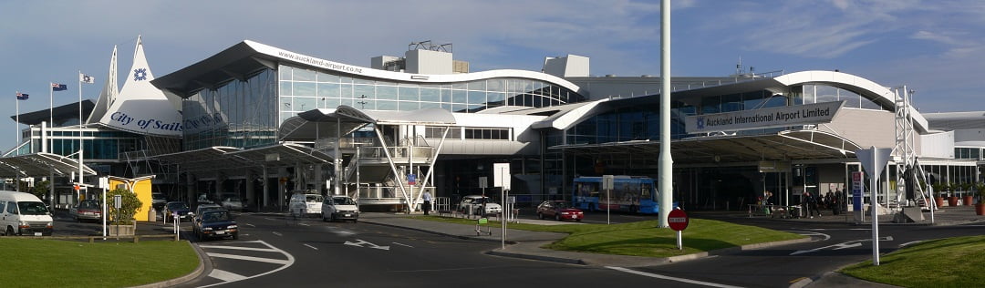 Auckland airport international terminal low