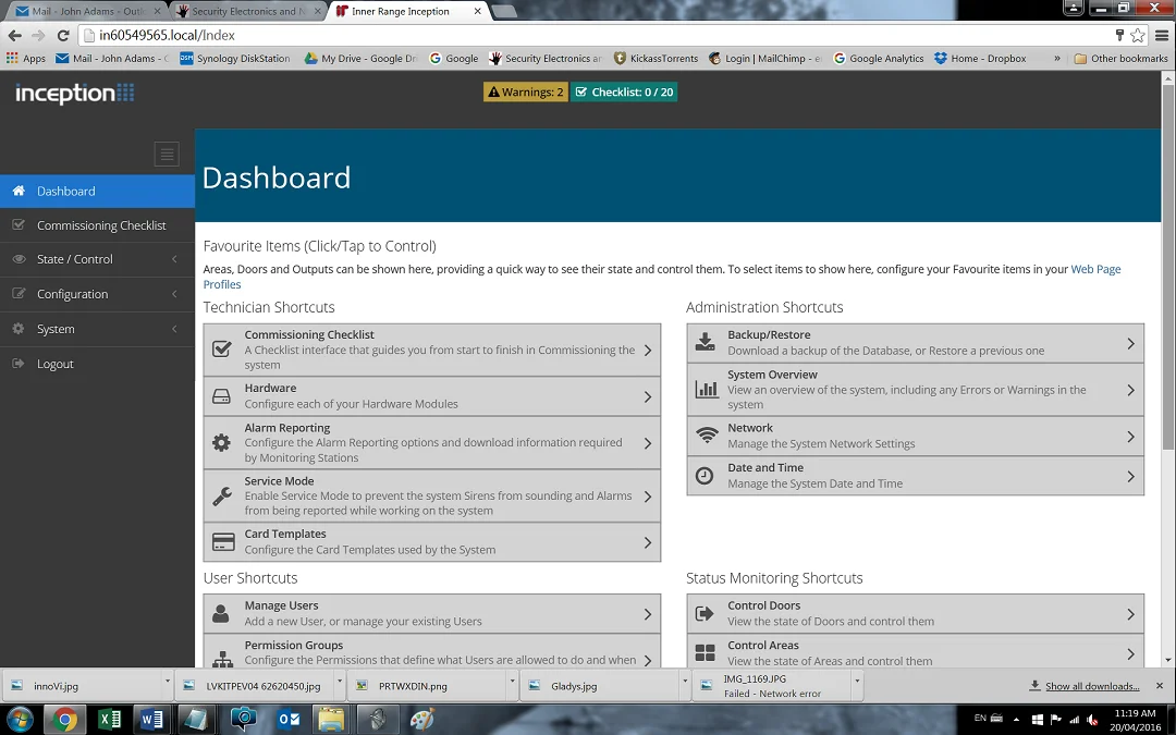 Inner Range Inception Integrated Security & Access Control: First Impressions 7 Inception Browser Workstation.png low res