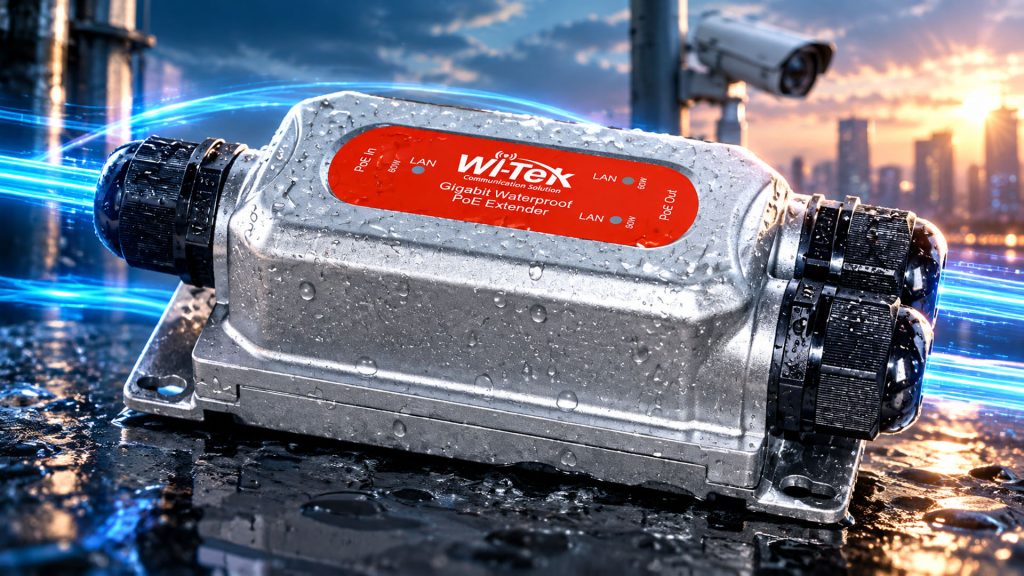 Wi-Tek WI-POE22E-O Extends PoE 100 Metres