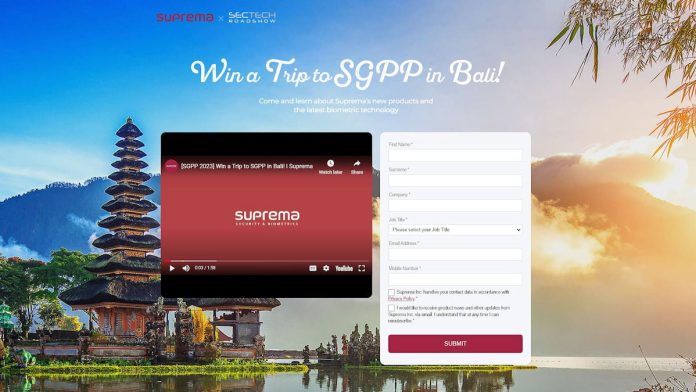 Win With Suprema At SecTech