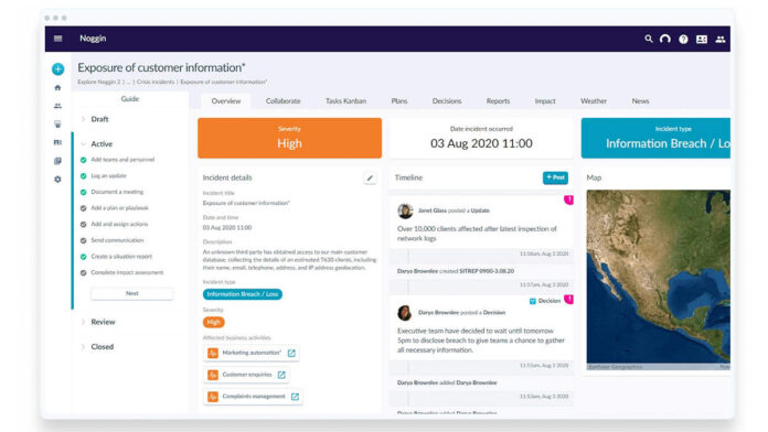Noggin Critical Event Management Software