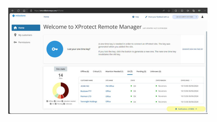 Milestone Systems XProtect Remote Manager