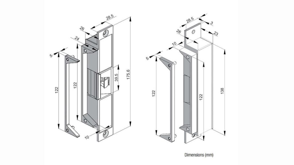 New LOX ES90M High Security Electric Preload Strike 1 New LOX ES90M High Security Electric Preload Strike