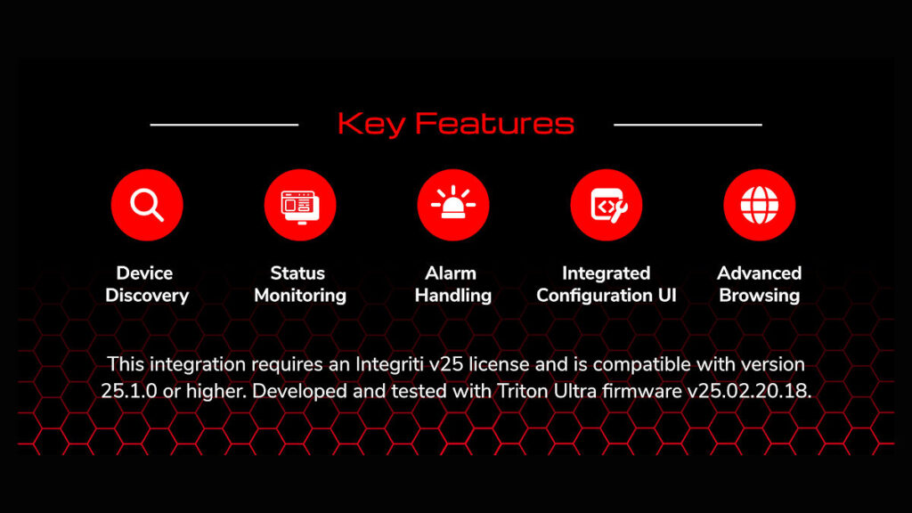 Integriti Integration For Triton Ultra Sensors 2 Integriti Integration For Triton Ultra Sensors