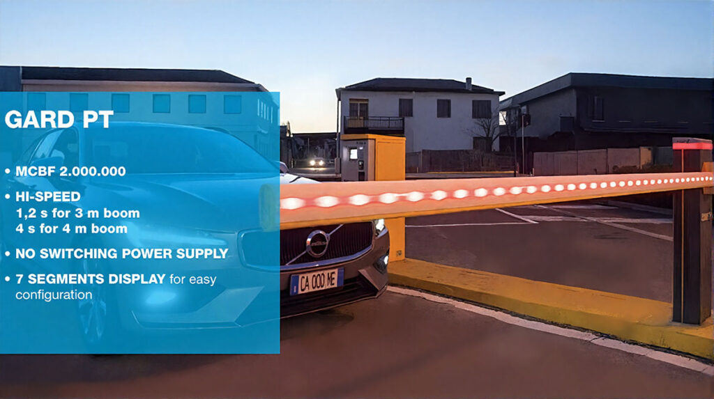 CAME Releases GARD PT And GARD PX Brushless Boom Barriers