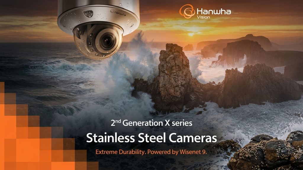 Hanwha Vision X Series Stainless AI Camera 1 Hanwha Vision X Series Stainless AI Camera