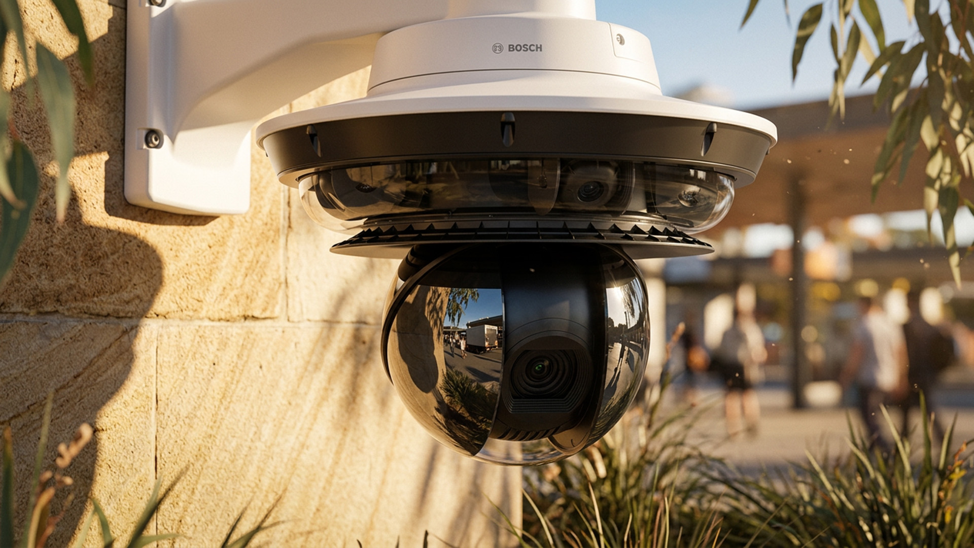 IQSIGHT FLEXIDOME multi+ 7100i multi-sensor camera with AUTODOME 7100s PTZ