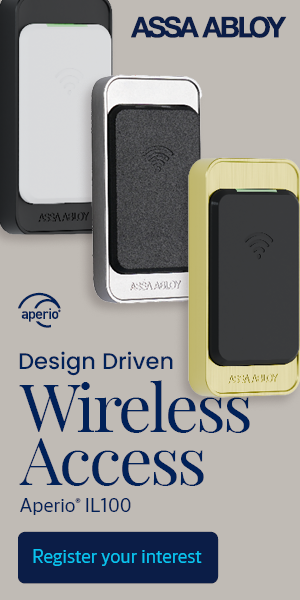 ASSA ABLOY Aperio IL100 – design-driven wireless access reader. Register your interest.